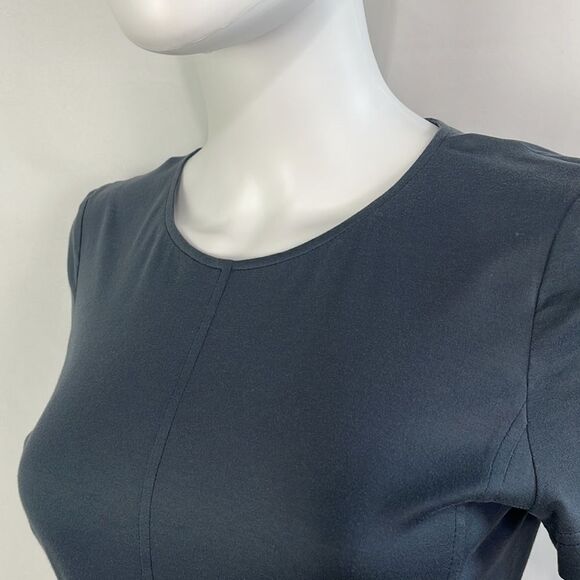 Akris Punto Grey with Pockets Short Sleeve Dress - Picture 5 of 11